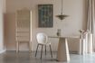 Miniatura Mesa de comedor de chapa de fresno beige Pilar 2