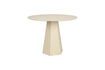 Miniatura Mesa de comedor de chapa de fresno beige Pilar 1