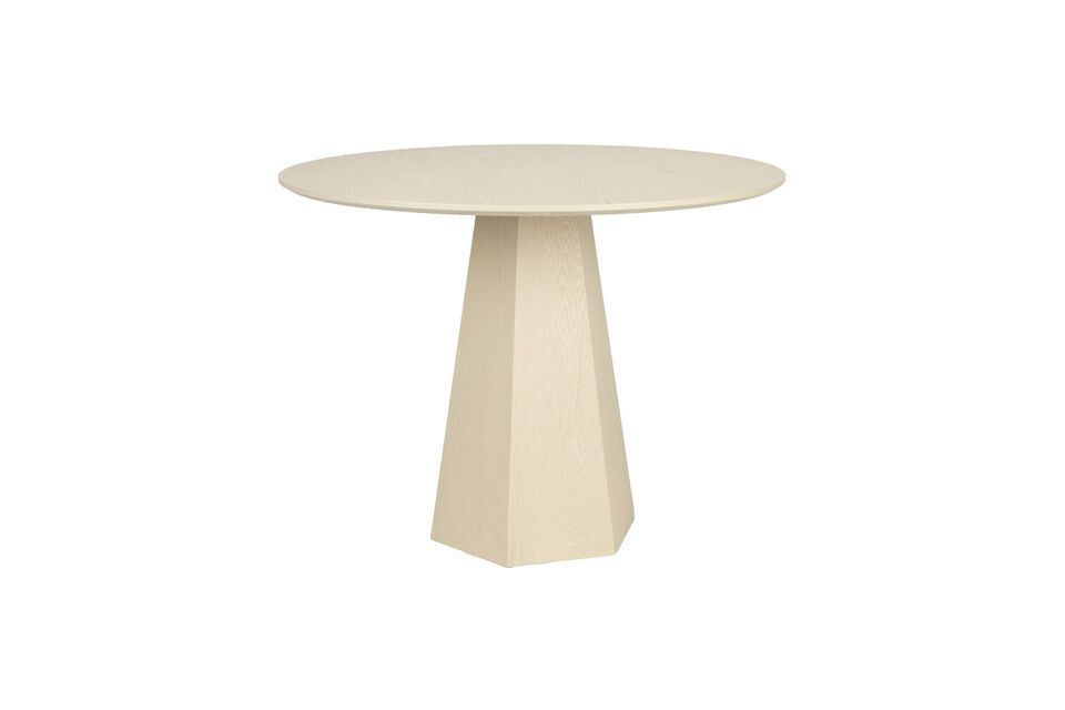 Mesa de comedor de chapa de fresno beige Pilar Zuiver