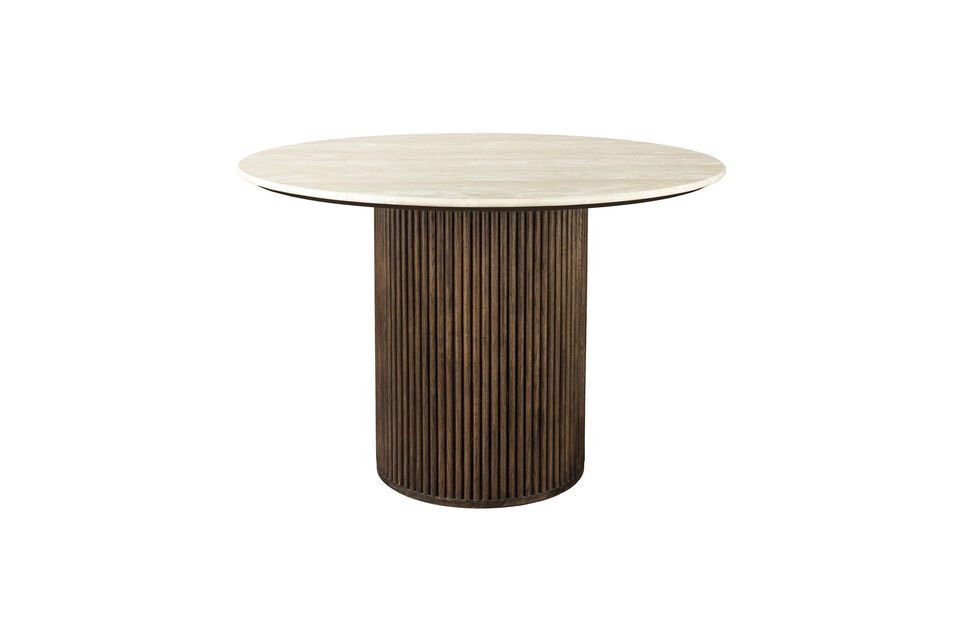 Mesa de comedor de madera beige Arda DutchBone