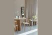 Miniatura Mesa de comedor de madera beige Laurent 3