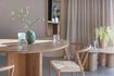 Miniatura Mesa de comedor de madera beige Laurent 4