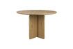Miniatura Mesa de comedor de madera beige Laurent 1