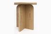 Miniatura Mesa de comedor de madera beige Laurent 11