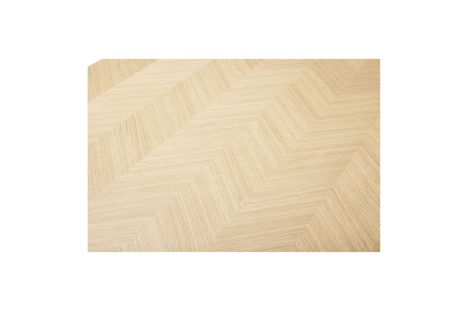 Mesa de comedor de madera beige Ligne - 6