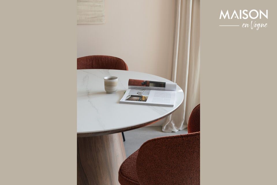 Mesa de comedor de madera marrón 200x90 Almira White Label