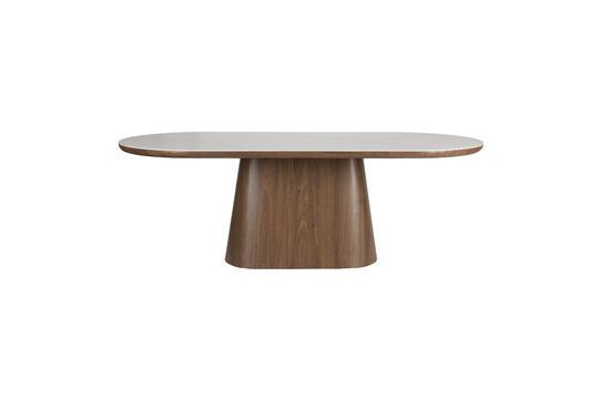 Mesa de comedor de madera marrón 200x90 Almira Clipped