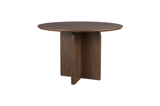 Mesa de comedor de madera marrón Laurent Clipped