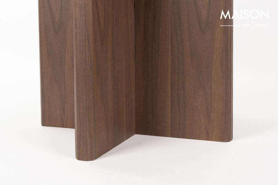 Mesa de comedor de madera marrón Laurent - 8