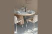 Miniatura Mesa de comedor ovalada de madera beige 200x90 Almira 2