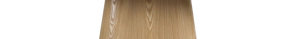Descriptivo Materiales  Mesa de comedor ovalada de madera beige 200x90 Almira