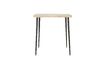 Miniatura Mesa de comedor pequeña de madera de mango beige Slated 1