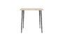 Miniatura Mesa de comedor pequeña de madera de mango beige Slated Clipped