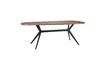 Miniatura Mesa de comedor rectangular de madera beige Chase 4