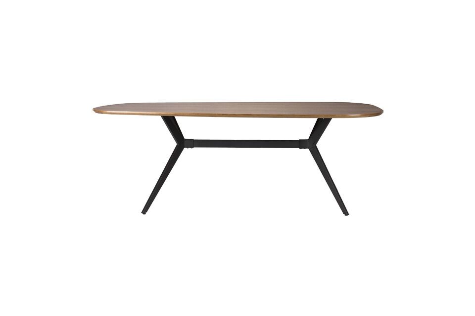 Mesa de comedor rectangular de madera beige Chase White Label