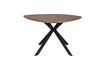 Miniatura Mesa de comedor redonda de madera beige Chase 1