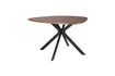 Miniatura Mesa de comedor redonda de madera beige Chase 4
