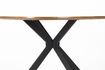 Miniatura Mesa de comedor redonda de madera beige Chase 8
