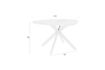 Miniatura Mesa de comedor redonda de madera beige Chase 5