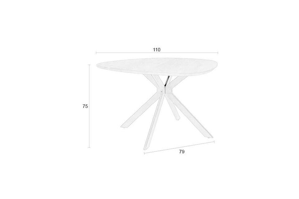 Con sus generosas dimensiones de 110 cm de diámetro
