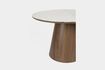 Miniatura Mesa de comedor redonda de madera marrón Almira 4