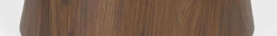 Descriptivo Materiales  Mesa de comedor redonda de madera marrón Almira