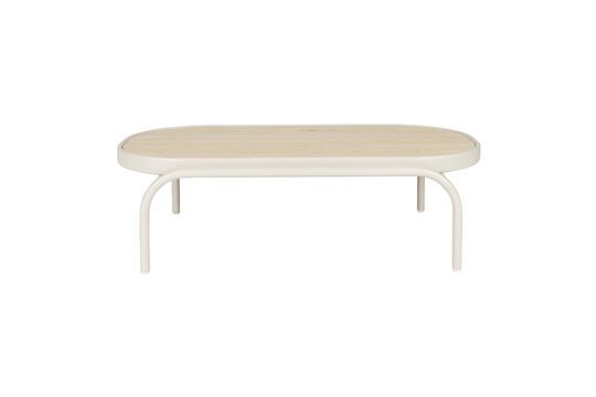 Mesa de jardín de aluminio beige Vista Clipped
