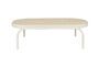 Miniatura Mesa de jardín de aluminio beige Vista Clipped