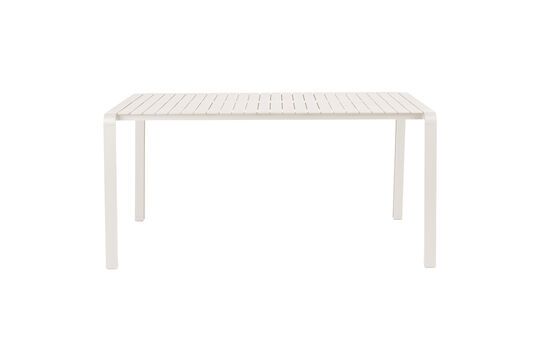 Mesa de jardín de aluminio blanco Vondel Clipped