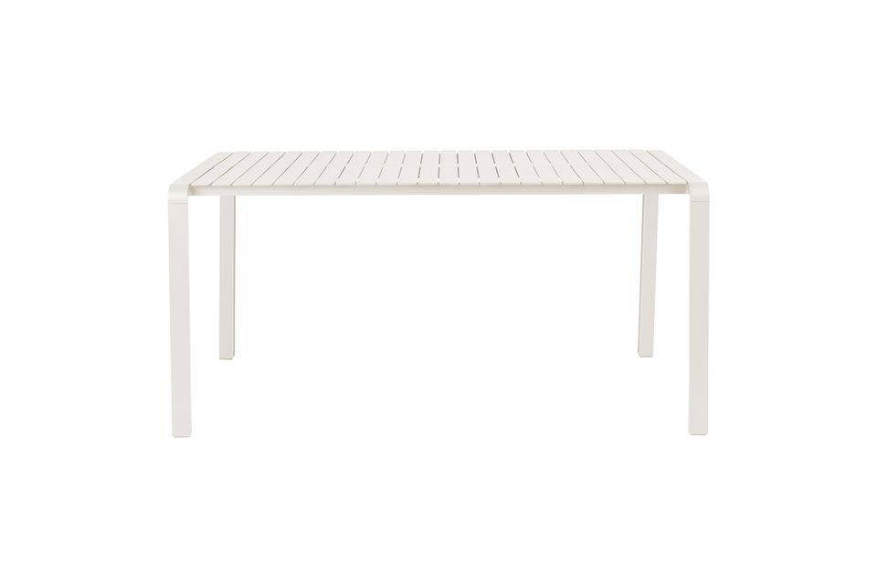 Mesa de jardín de aluminio blanco Vondel Zuiver