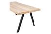 Miniatura Mesa de madera de mango beige 180x90 con patas cuadradas Tablo 7