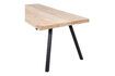 Miniatura Mesa de madera de mango beige 180x90 con patas cuadradas Tablo 8