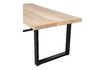 Miniatura Mesa de madera de mango beige 180x90 con patas en forma de U Tablo 4