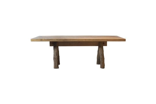 Mesa de madera reciclada marrón 220cm Oviston