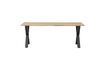 Miniatura Mesa de roble macizo Tablo beige 1