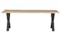 Miniatura Mesa de roble macizo Tablo beige Clipped