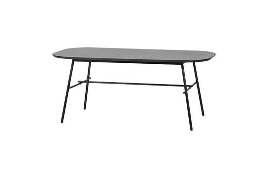 Mesa Elegance de madera de mango y metal negro