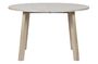 Miniatura Mesa extensible de roble blanco Sydney Clipped