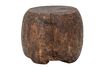 Miniatura Mesa pedestal de mango marrón Taïs 1