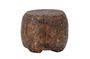 Miniatura Mesa pedestal de mango marrón Taïs Clipped