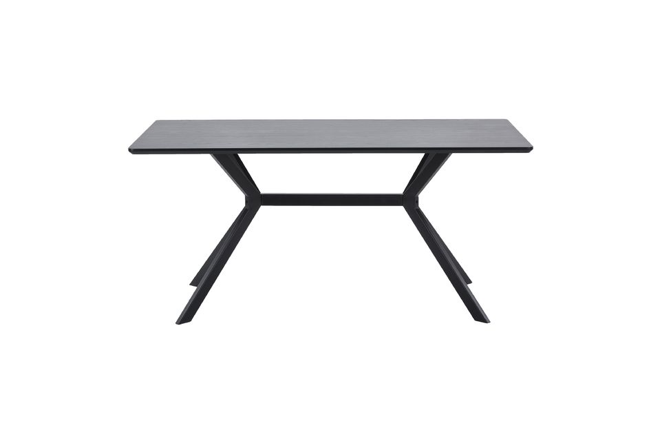 Mesa rectangular negra Bruno Woood