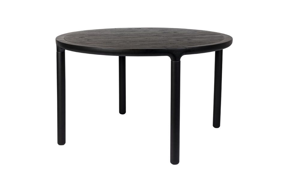 Mesa redonda de madera negra Storm D128 Zuiver