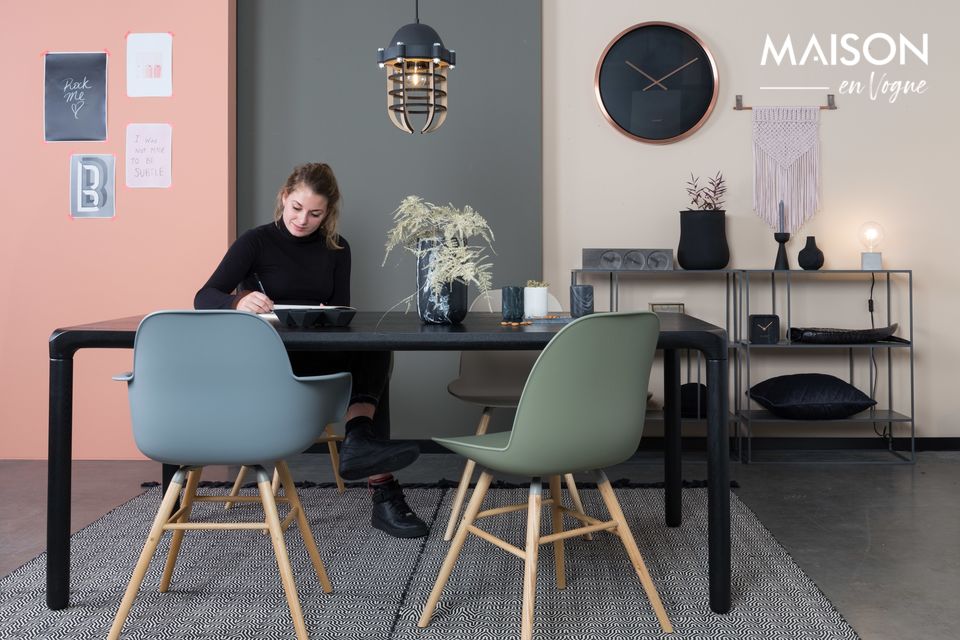 Mesa Storm 180X90 negro Zuiver