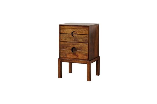 Mesilla de noche de madera oscura Herstal