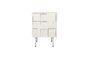 Miniatura Mesita de noche de madera gris Funk Clipped