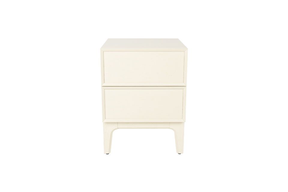Mesita de noche de roble beige June Zuiver