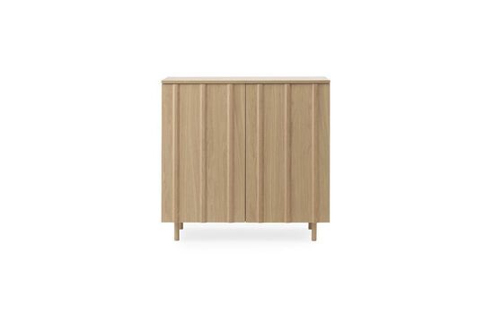 Mueble bajo en roble claro Rib Clipped