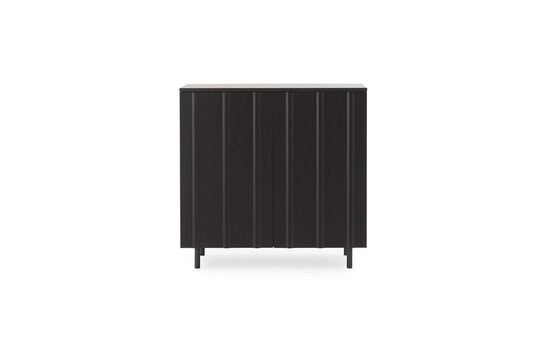 Mueble bajo en roble negro Rib Clipped