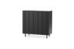 Miniatura Mueble bajo en roble negro Rib 6