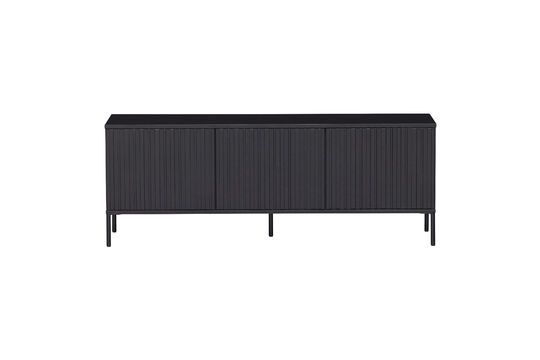 Mueble de TV grande de madera negra Nuevo Clipped